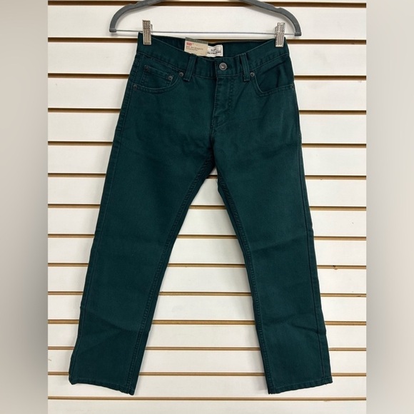Levi's Other - Levi's Boys 513 Slim Straight Fit Corduroy Pants - Green Size 12 Regular NWT